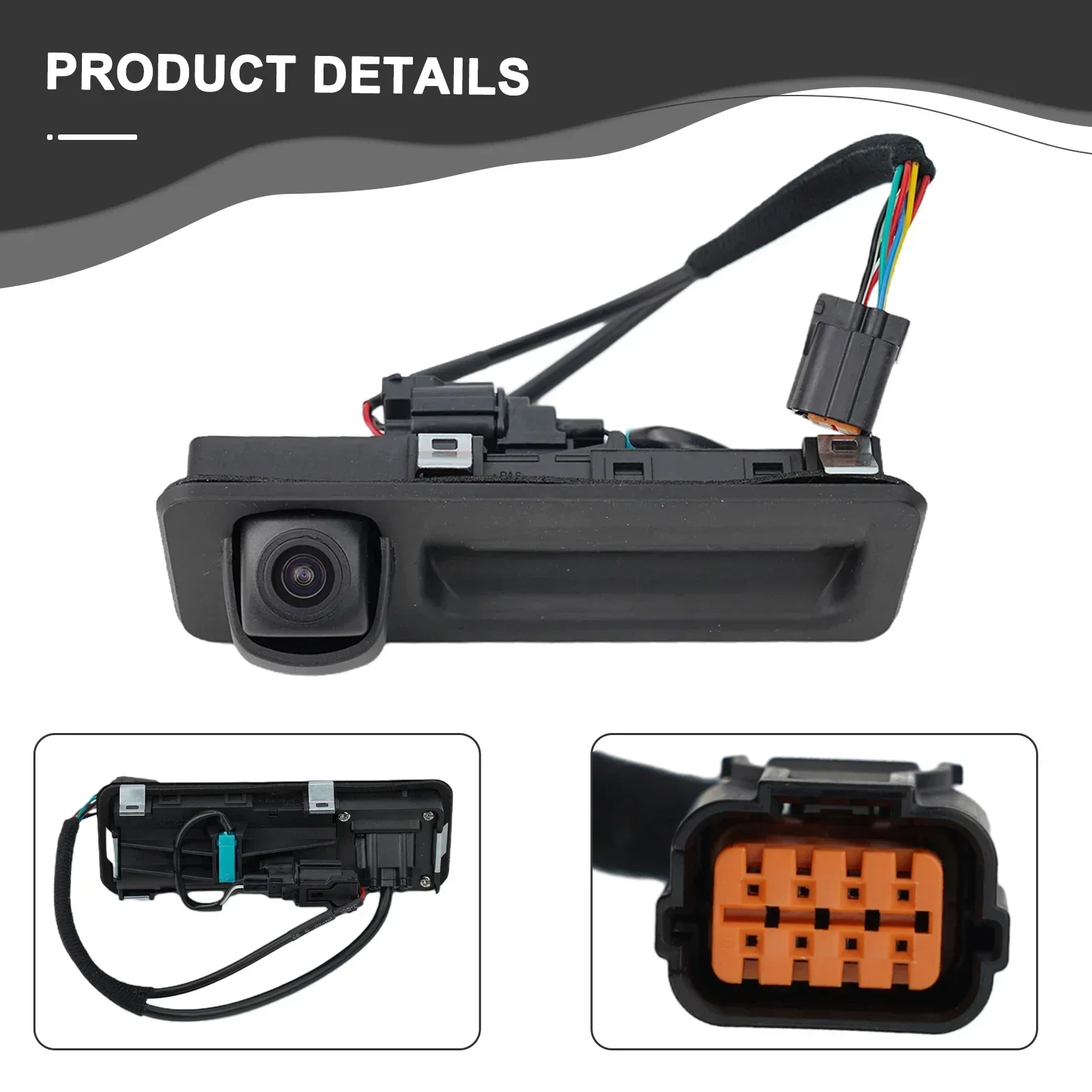 Premium Rear View Camera with Trunk Button for HYUNDAI Sdn 2015 2019 Easy Installation and Complete Assembly