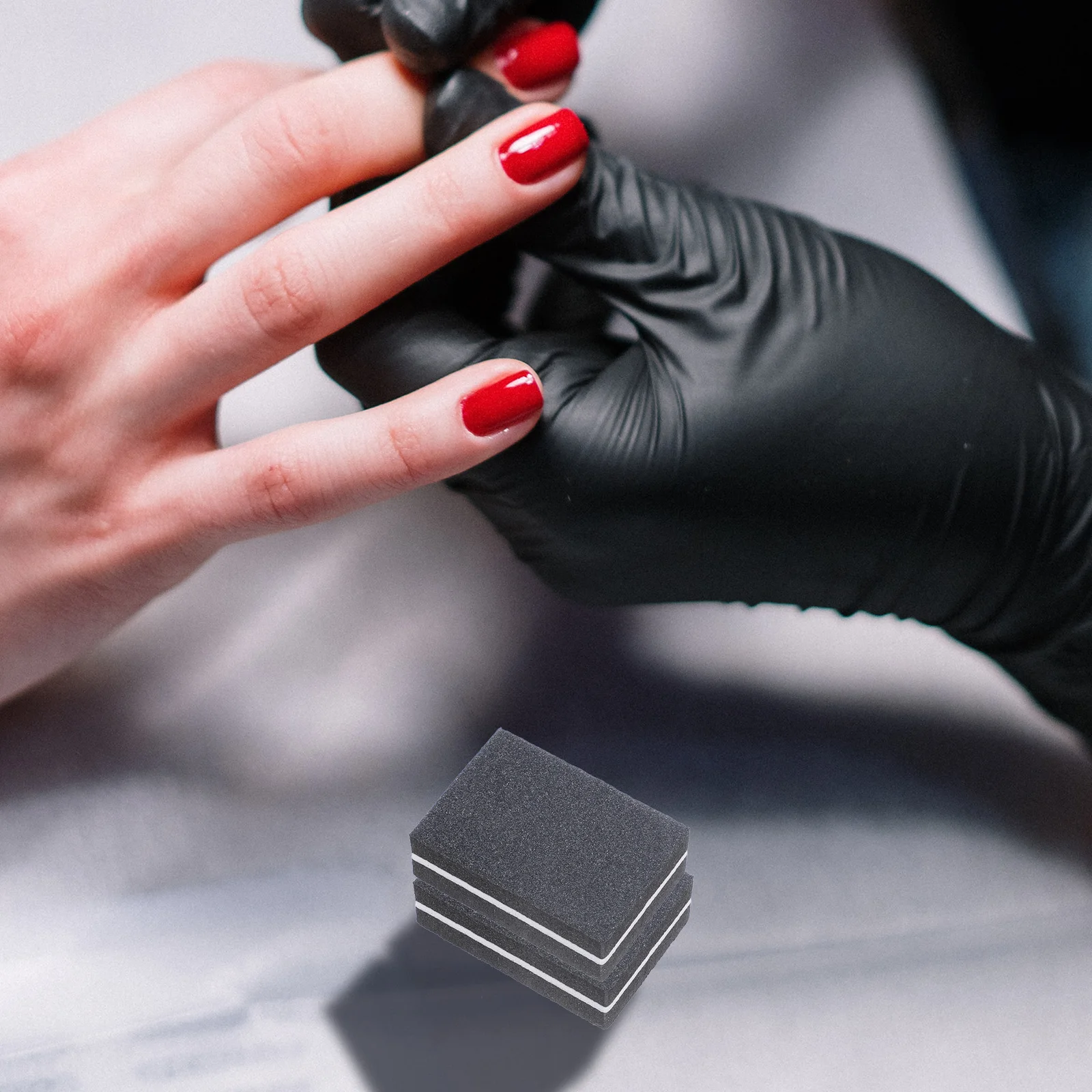 

50 Pcs Nail File Smoother Buffer Block Buffing Blocks Sanding for Nails Grit Shiner Manicure Files