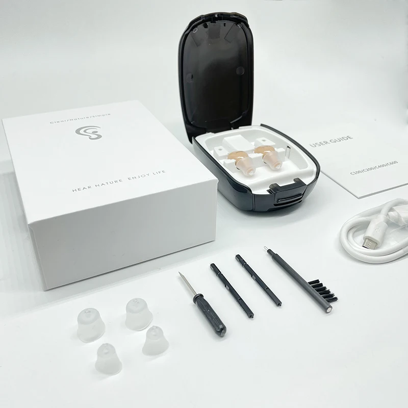 Appareil auditif numérique intelligent, amplificateur de son rechargeable, aides auditives sans fil pour personnes âgées, appareil auditif réglable_voghion.com