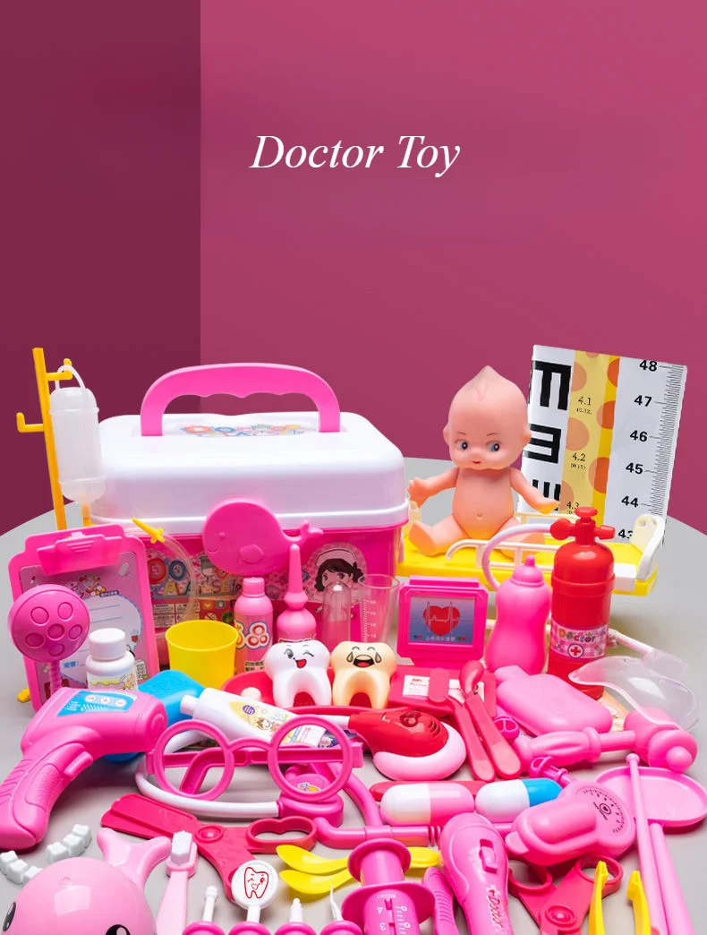 Kinder Arzt Set Zahnarzt Krankenschwester Pretend Spielen Spielzeug Simulierte Stethoskop Medizinische Tool Kit Medizinische Rolle Spielen Zubehör Spaß Geschenke – Detail 2