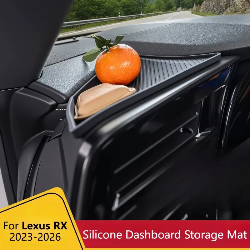 For Lexus RX300/350h/500h/450h+ 2023-2026 Dashboard Silicone Storage Pad Non-slip Anti-scratch Interior Modification Accessories