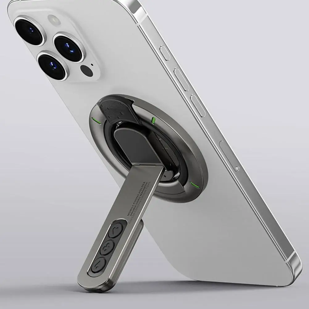 

New Double‑Sided Magnetic Phone Grip Stan 360° Rotatable Foldable Desktop Holder Strong With Anti‑Slip Magnets N52 Holder E7F5