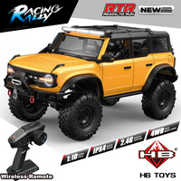 2025 HB-R100 Series RC Car New Upgrade Ford Bronco 1:10 Full Scale Model Climbing Car High Speed Off-Road Vehicle