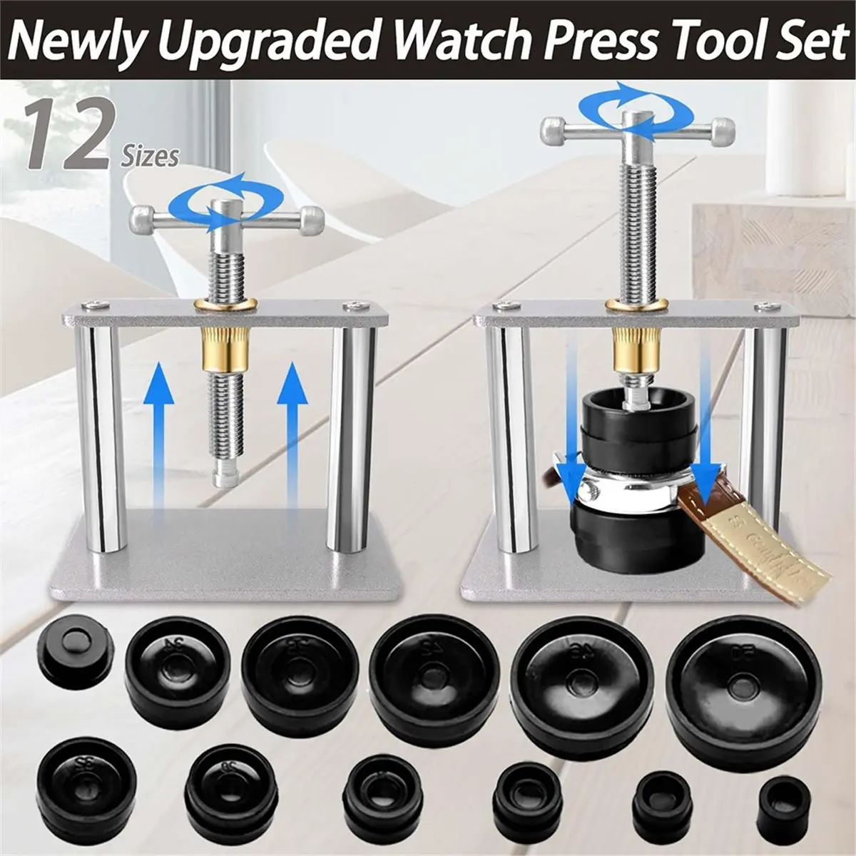 Watch Repair Kit - Comprehensive Tool Set for Watch Maintenance and Battery Replacement