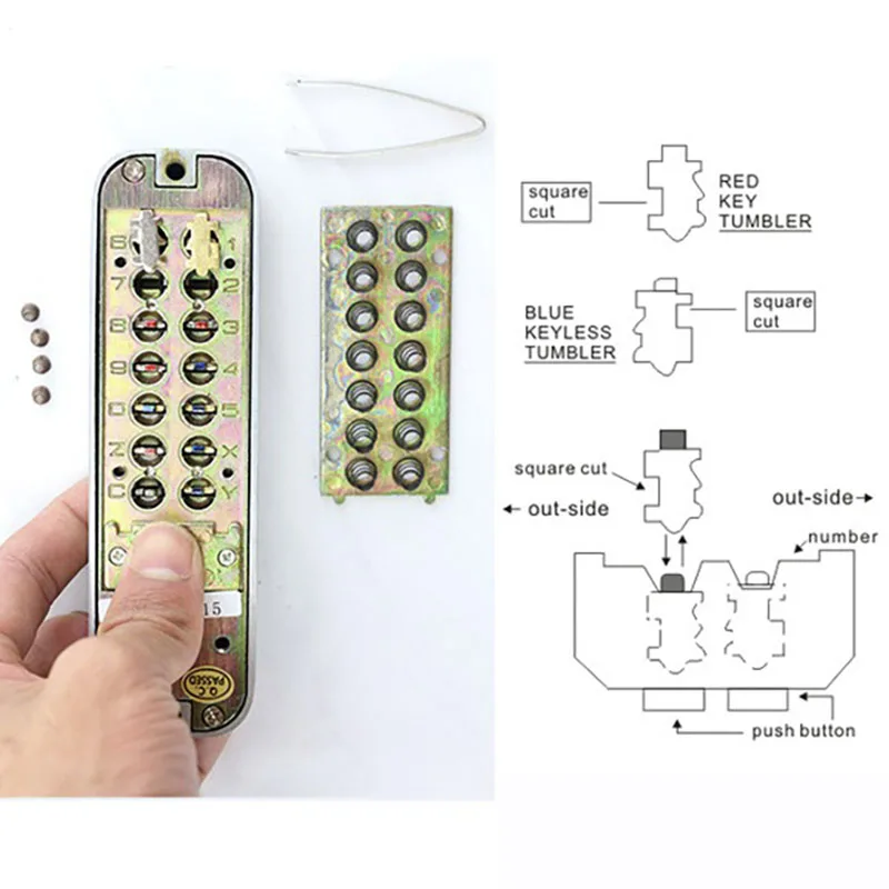 Waterproof Battery Free Mechnical Lock For Sliding Villa Gate Garden Exteiror Door Lock