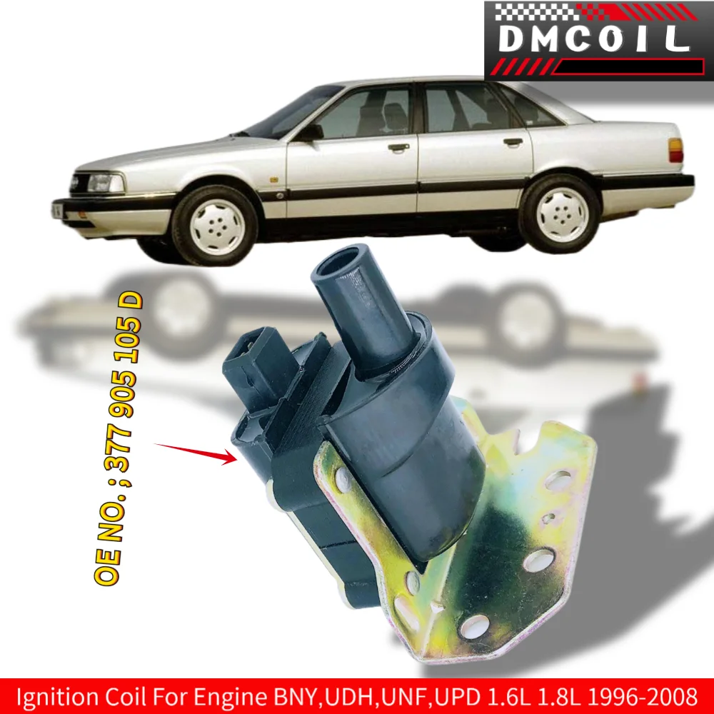BOBINA DE ENCENDIDO PARA VOLKSWAGEN GOL KOMBI MICROBUS CARAVELLE T3 PARATI SAVEIRO II III IV Pickup 1.6 1.8 2.0 1991-2006 377905105D