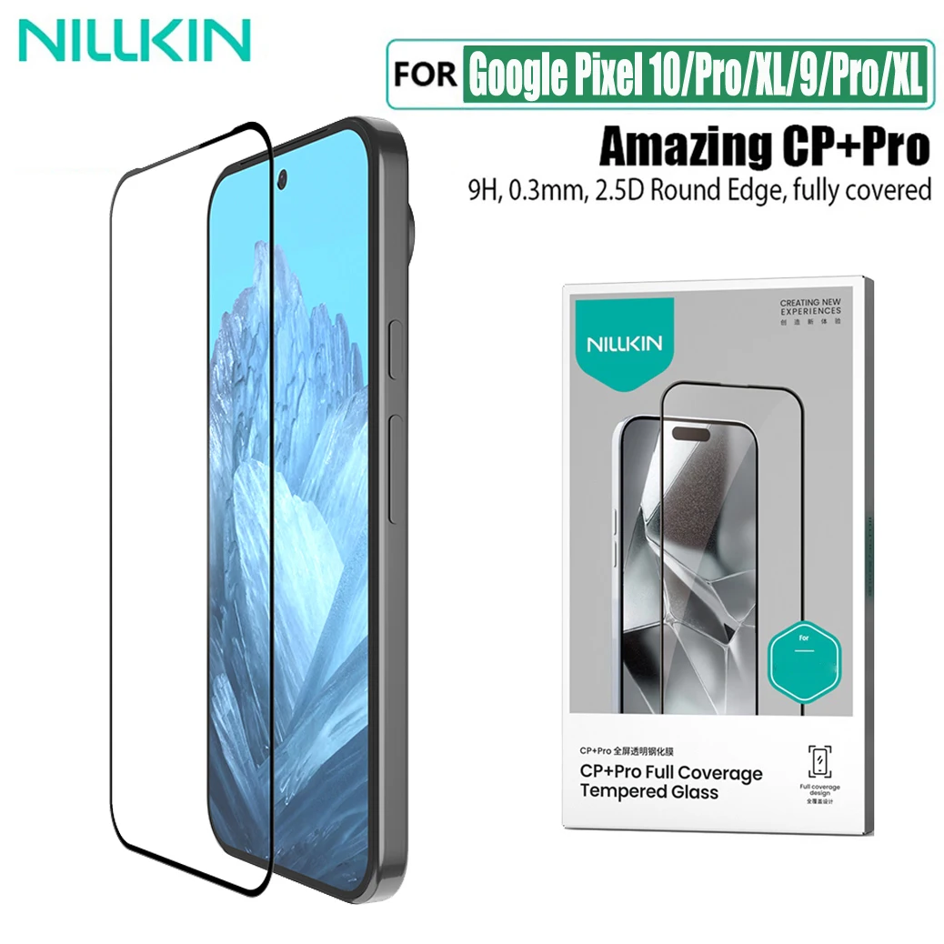 

Nillkin для Google Pixel 10 Pro / 10 Pro XL, закаленное стекло CP + PRO, полноэкранная защита от взрыва для Pixel 9 Pro / Pro XL