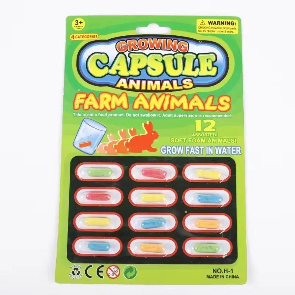 

3 Pack Growing in Water Animals Soaking Toys Creative Stretchable Water Animals Toy Relieve Stress Grow Capsules Toy Baby Gifts