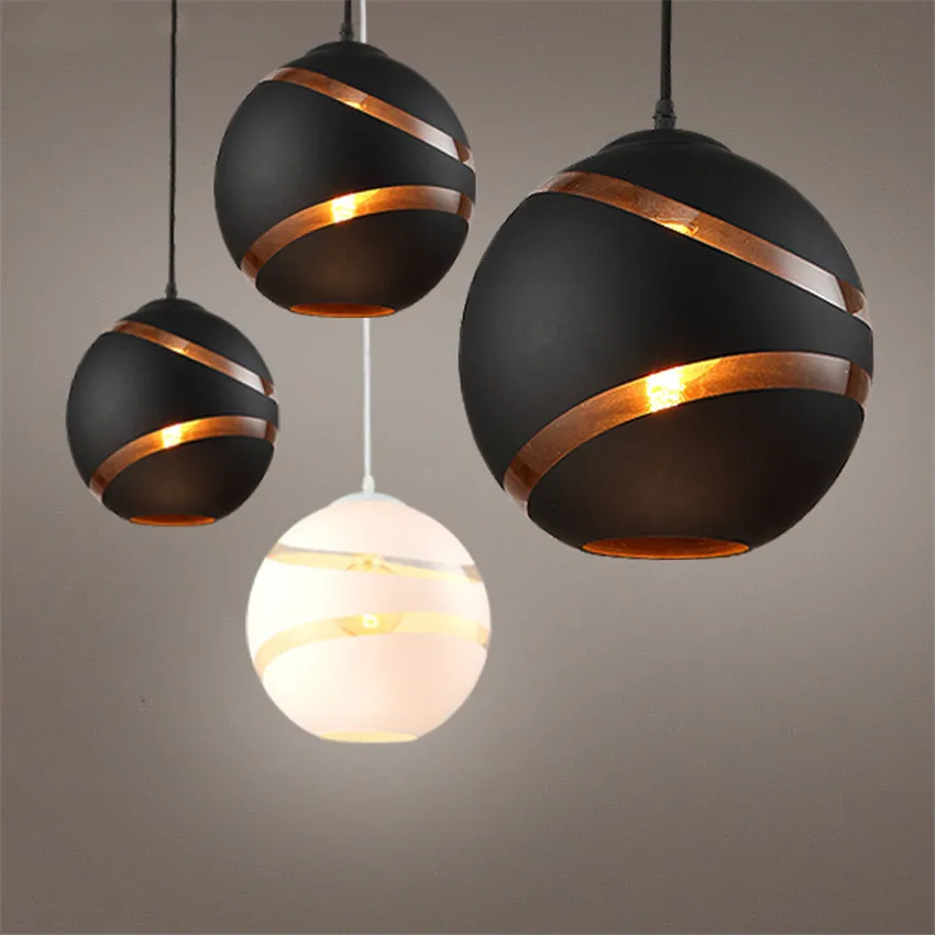 

Nordic Modern Globe Retro Ball Bubble Pendant Lights Cafe Bar Store Restaurant Dining Room Hall Club Hanging Lamp