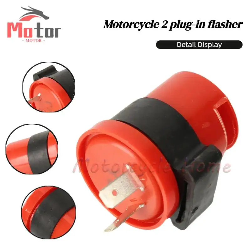 Off Road Motorcycle Accessories 12V Red Circular Buzzer Flasher Electrical Components