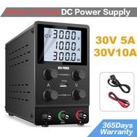 30V 10A/5A Adjustable Laboratory DC Power Supply Variable Voltage Current Regulator For Repair Phone PCB Charging Option RS-232