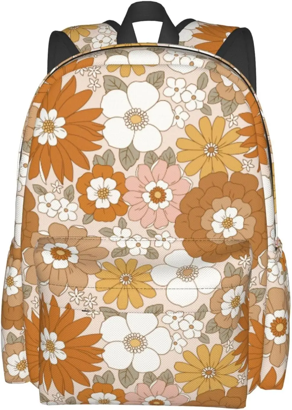 

Стильный рюкзак в стиле ретро с цветами и регулируемыми мягкими лямками, рюкзаки для путешествий в колледж