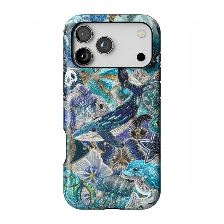 Coque de téléphone Blue Crush pour iPhone 17 16e 16 15 14 13 12 11 X XS XR XSMAX 7 8 Air Pro Max Plus, coque arrière double couche de luxe
