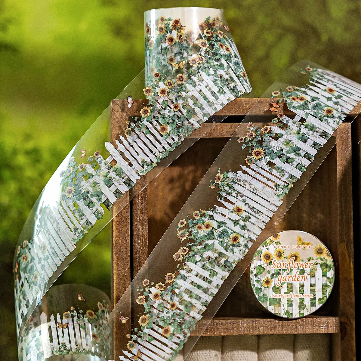 6 rollos de pegatinas decorativas para valla de jardín, cinta adhesiva para manualidades, álbumes de recortes, diarios, álbumes, pegatinas para álbumes de recortes