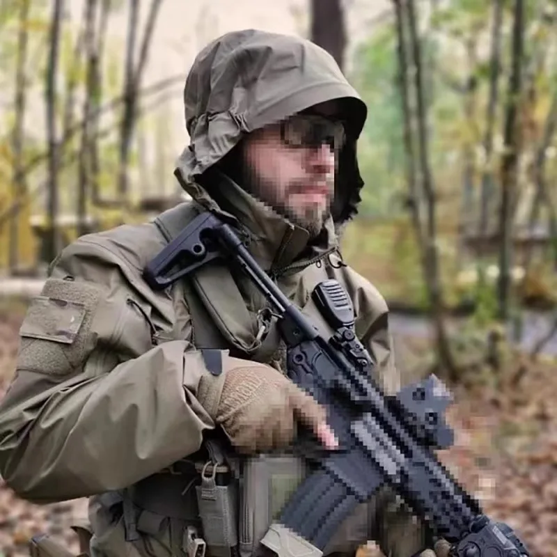 Outdoor Tactical Gen2 Hardshell-Jacke, winddicht, wasserdicht, atmungsaktiv und verschleißfest. – Detail 3