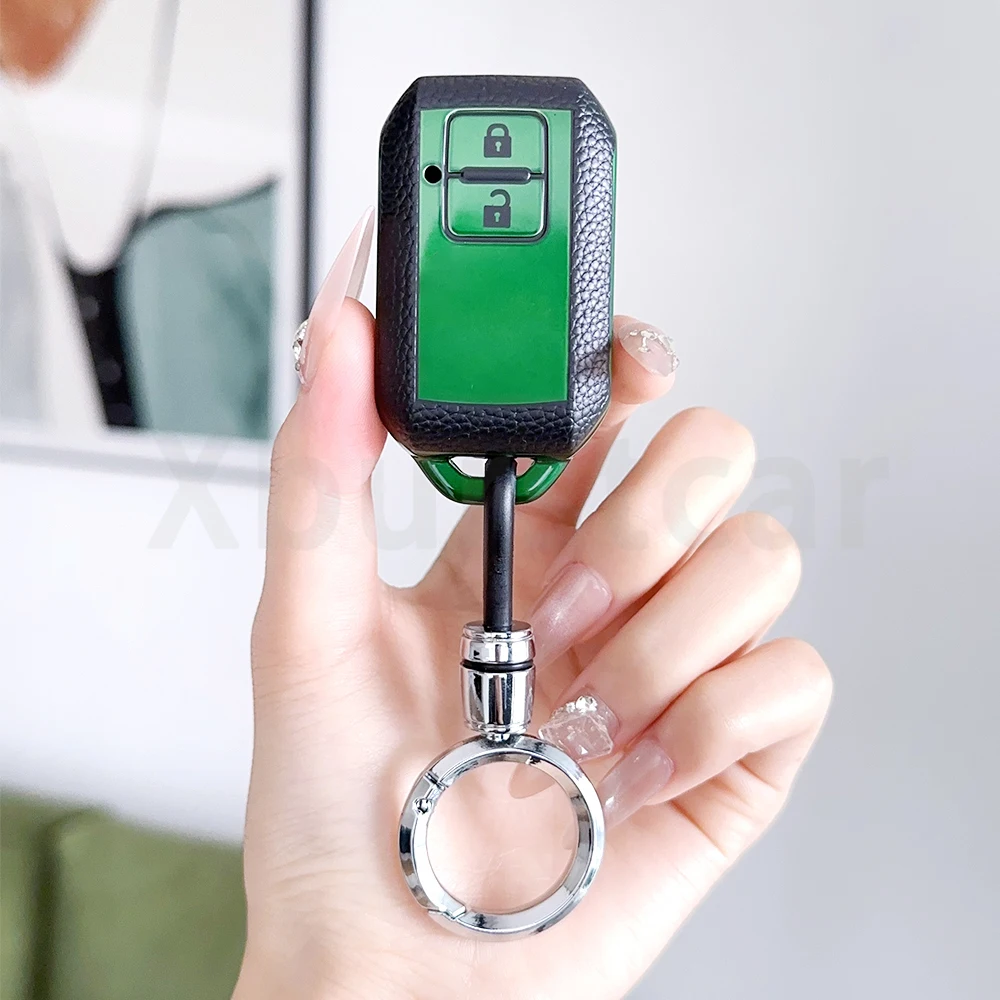 Leather TPU Keyring Keyless Holder Car Key Fob Cover for Suzuki Ertiga Swift Wagon R Remote Control Case Keychain Car Key Cover - view 4
