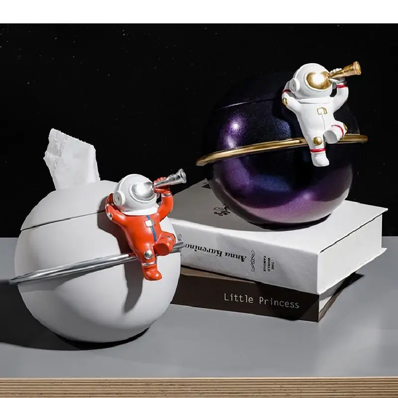 

Creative Astronaut Resin Kitchen Wipes Dispenser Dry Wet Tissue Paper Case Care Baby Wipes Napkin Storage Box Holder Container