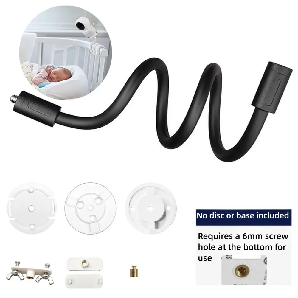 Flexible Baby Monitor Mount ABS No Punching Monopod Tripod Twist Stand for Xiaomi Mijia GoPro Hero 11 9 8 7 6 DJI Insta360
