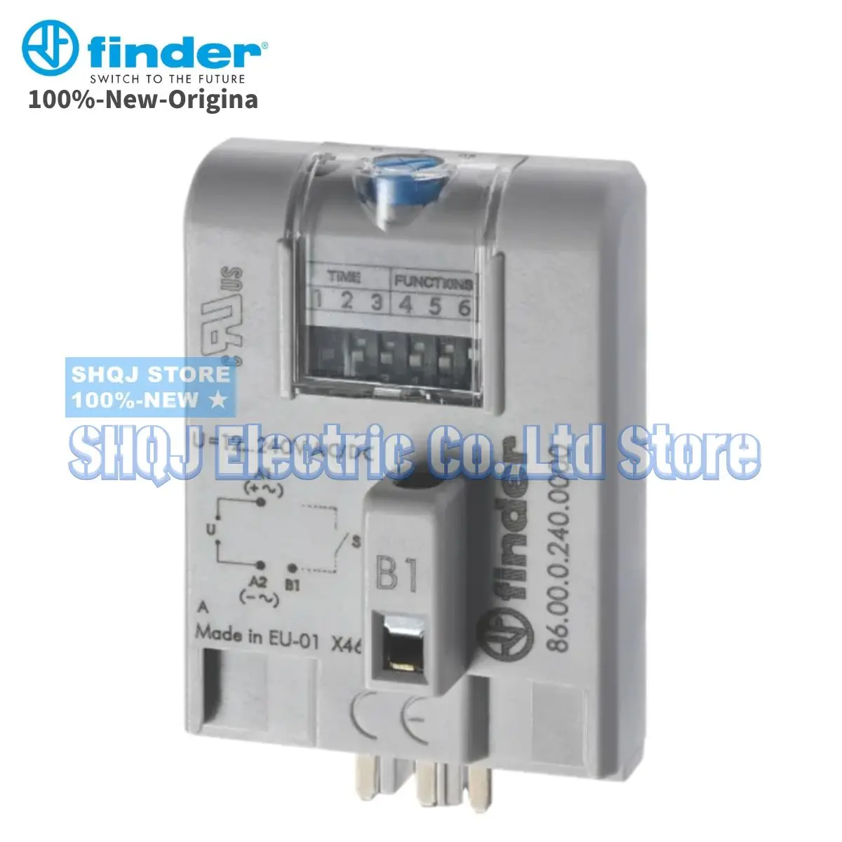 

FINDER 100%-NEW 86.00.0.240.0000 12-240VAC/DC 1PCS TIMER MODULE original