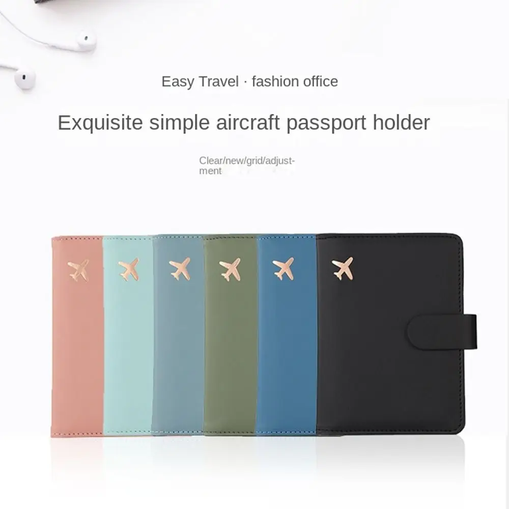 Ticket Holder Certificate Storage Bag PU Leather PU Card Case Travel Accessories Passport Holder Passport Protective Cover