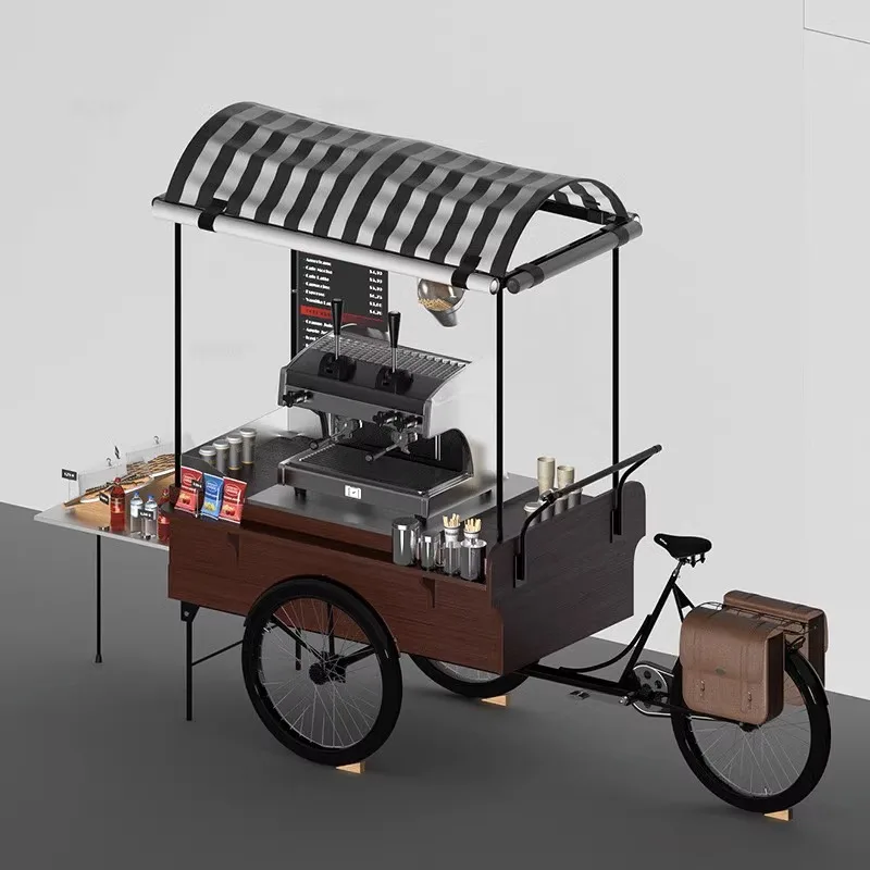 Retro sales department food truck scenic spot coffee wine display food truck