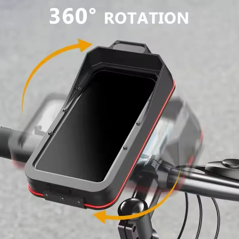 

Чехол для телефона на руль велосипеда с сенсорным экраном, водонепроницаемый чехол для телефона на велосипеде, мотоцикле, MTB, подставка для крепления мобильного телефона, быстрый фиксатор