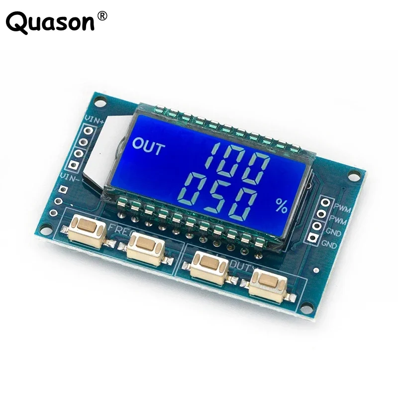Signal Generator PWM Pulse Frequency Duty Cycle Adjustable Module LCD Display 1Hz-150Khz 3.3V-30V PWM Board Module