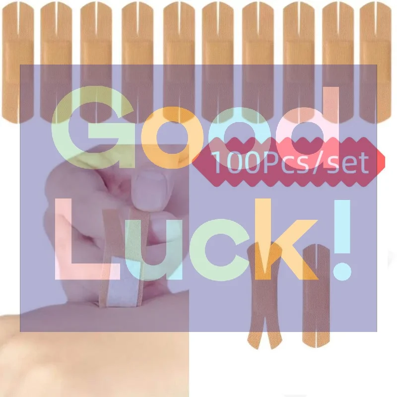 【WA】100Pcs High Elasticity Non-woven Fabric Breathable BandAid Bandage X-shaped Protective Sticker First Aid Wound Dressing Tap
