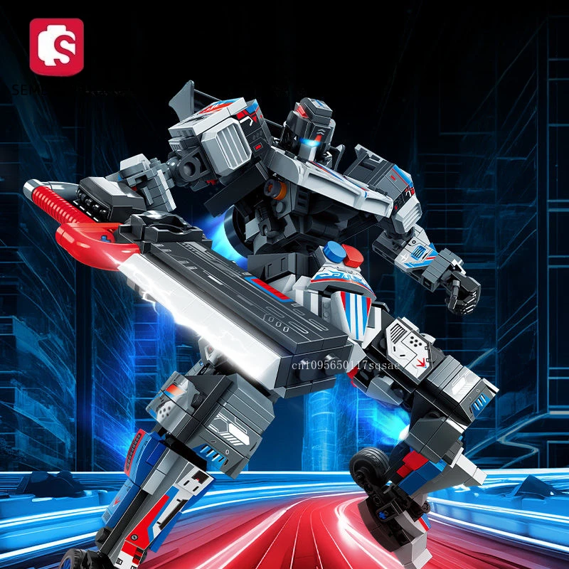 SEMBO BLOCK Meteor Mecha Assembled Building Blocks Toy Collection Movable DIY Assembly Model Building Blocks Boys Birthday Gift