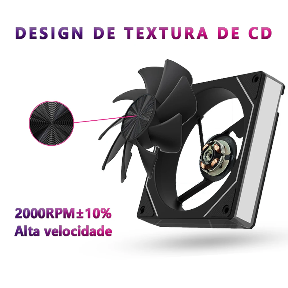 Wovibo PC ventilateur de refroidissement 120mm ordinateur ARGB infini miroir PWM 4Pin 5V 3Pin 12cm ventilateurs synchronisation