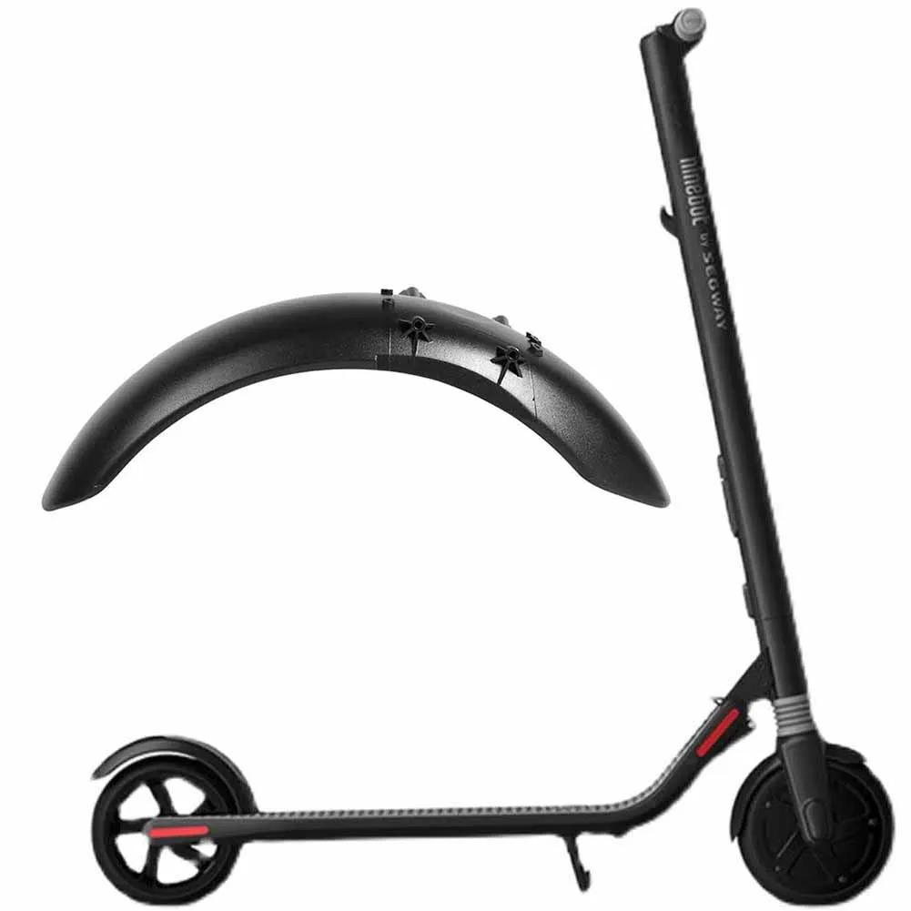 Sleek Front Mudguard for For Ninebot ES1 E ES3 ES4 Electric Scooter Black Plastic Material Protects the Rider from Splashes