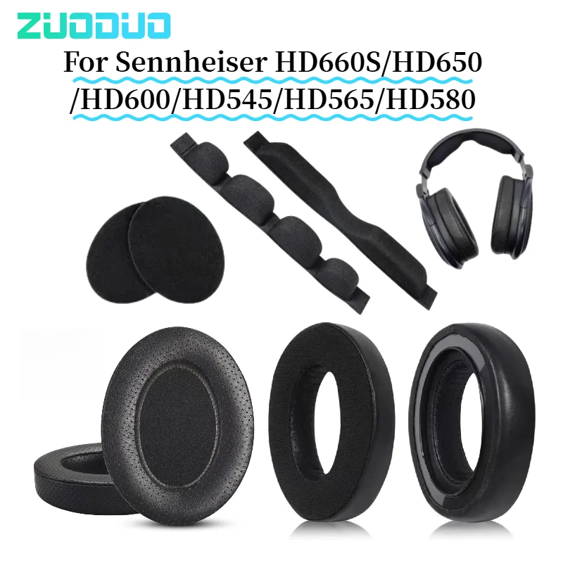 

Earpad Headband for Sennheiser HD660S/HD650/HD600/HD545/HD565/HD580 Headsets Headphones Sponge Covers Soft Ear Hood Beam Pad