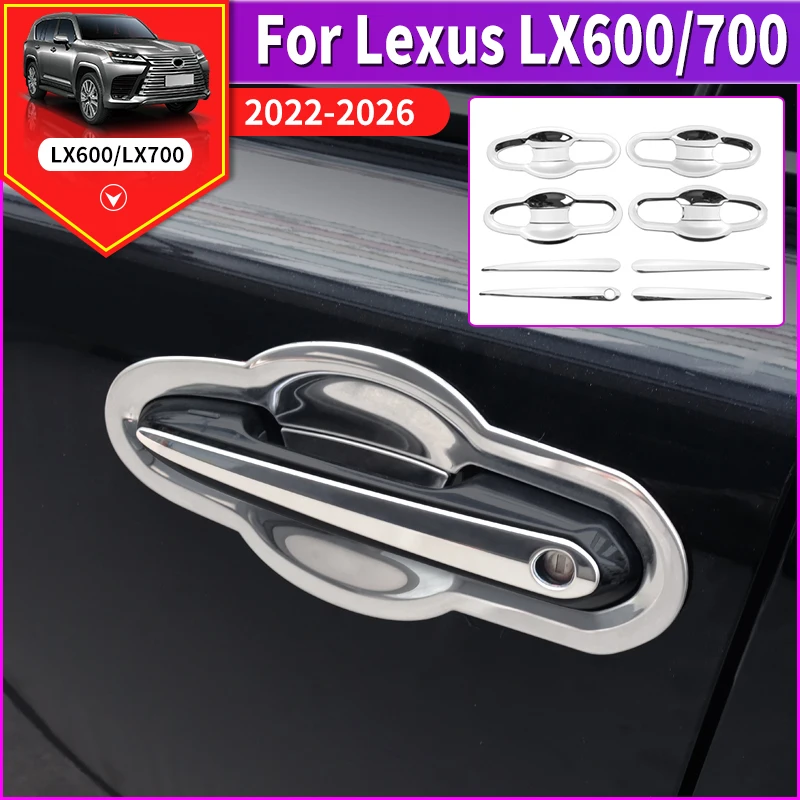 

For Toyota 2022-2025 Lexus LX600 LX700 600 700 Car Door Handle Cover Trim Exterior Anti-Scratch Protector Styling Accessories