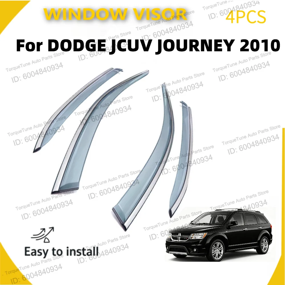 

Premium Window Visor Rain Guard for DODGE JCUV JOURNEY 2010+, Wind & Sun Shield, Side Window Deflector