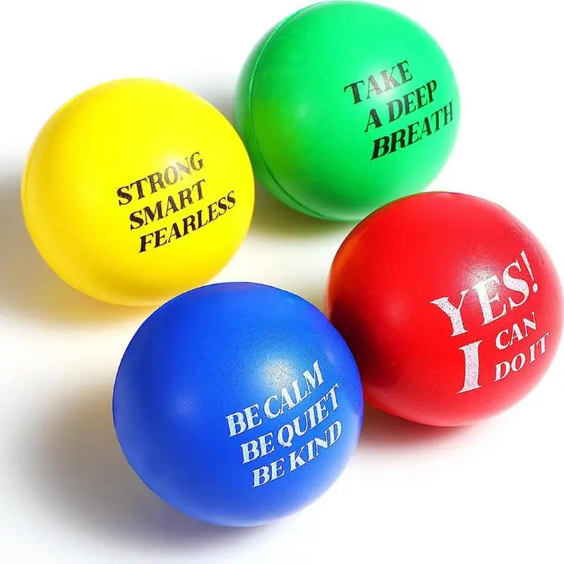 20pcs Squeeze Ball Fidget Toys Anti-Stress Colorful Sponge Ball Squeeze ecompression Toy Stress Relief Toy For Kids Adults Gift