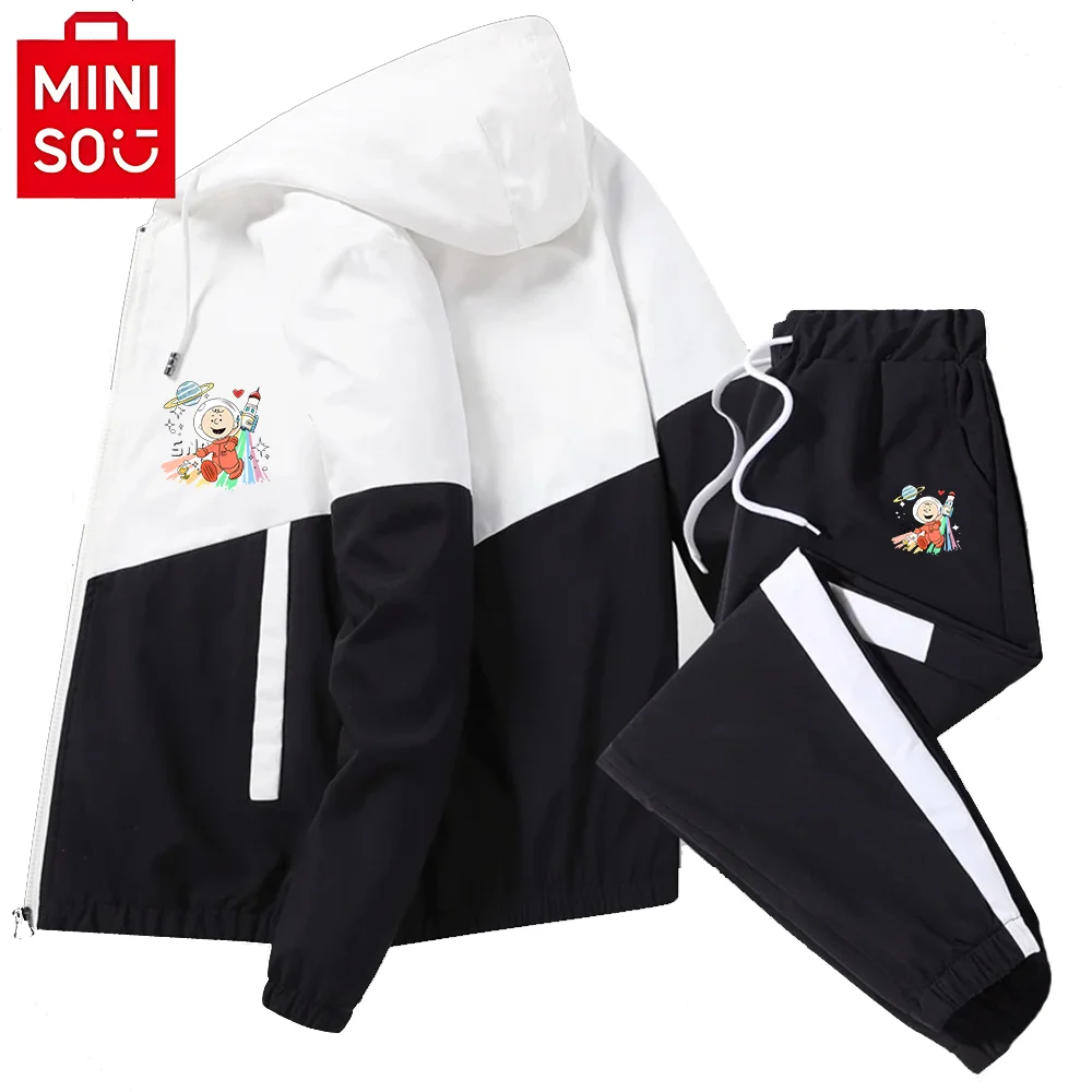 MINISO Fashion Leisurewear Suit Drawstring Polyester High Quality High Quality Printing Autumn Winter Hoodie casual kleding