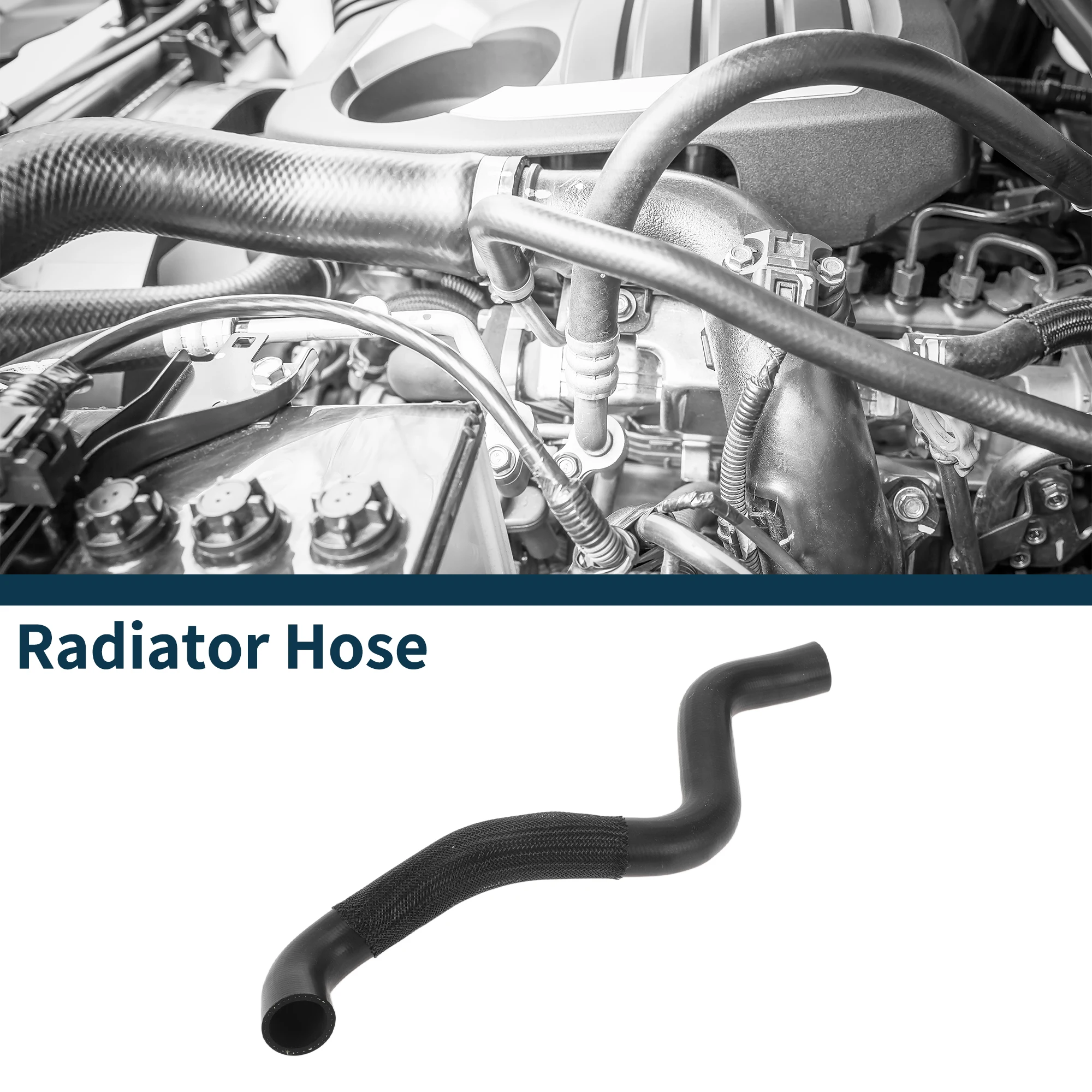 

UXCELL Шланг радиатора Нижняя водопроводная труба для Volvo S40 2004-2012 No 30681899 Резина Черный