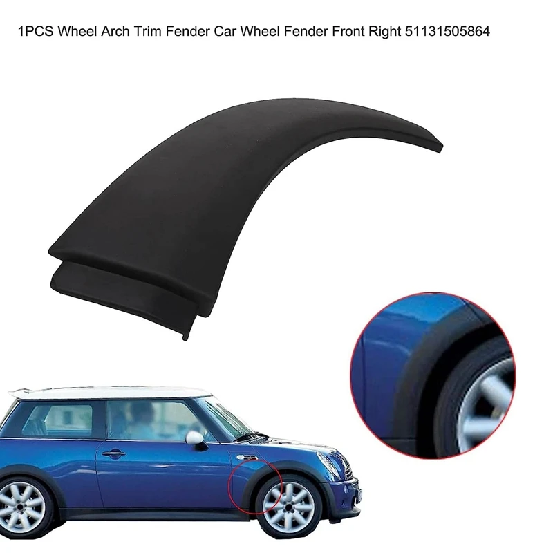 51131505864 Front Wheel Wheel Arch Hood Fender Arch Cover Trim Wheel Arch Edge Fender For BMW MINI Cooper