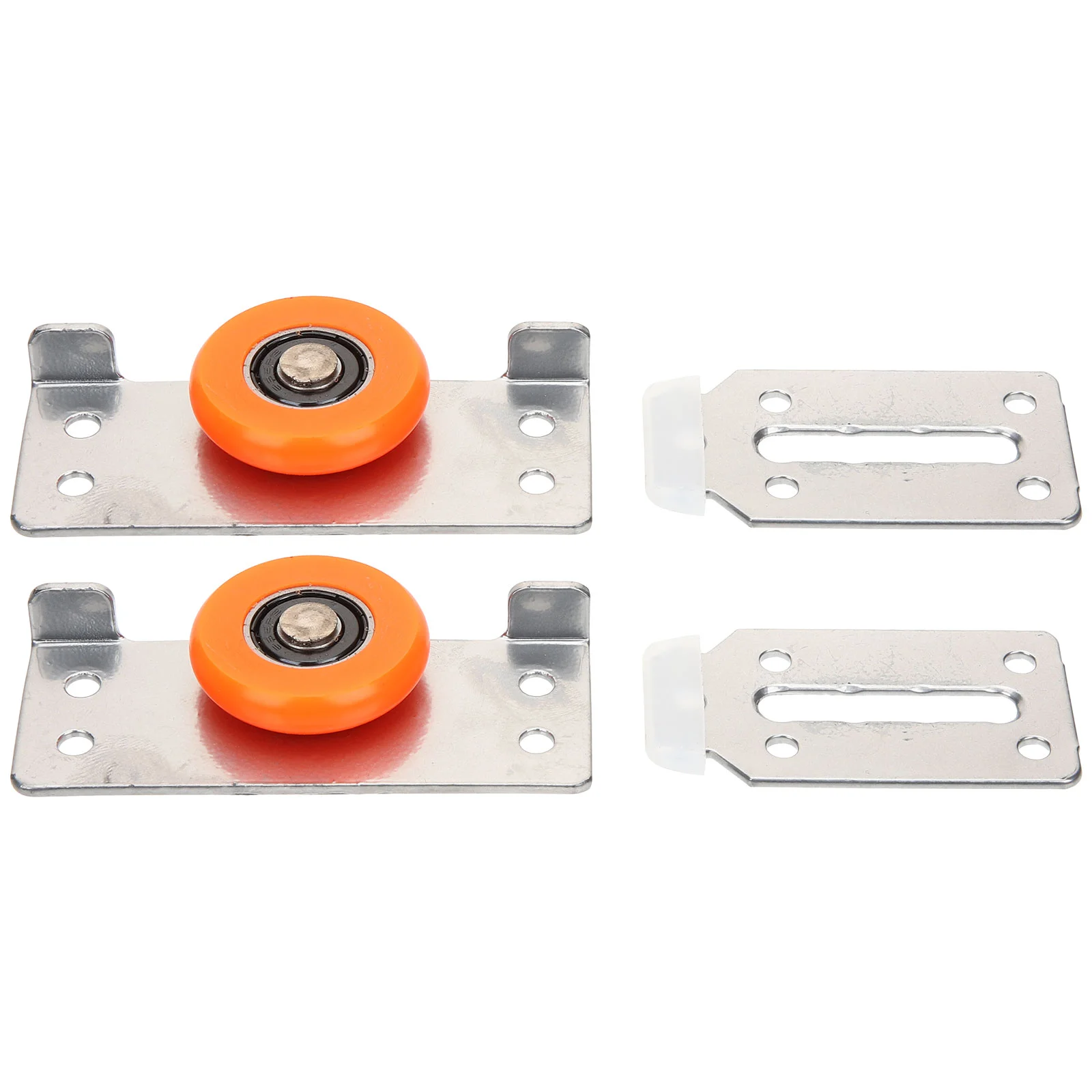 2 Sets Door Pulley Sliding Roller Metal Window Wheel Bearing Cabinet Guide Pulleys Patio Lock