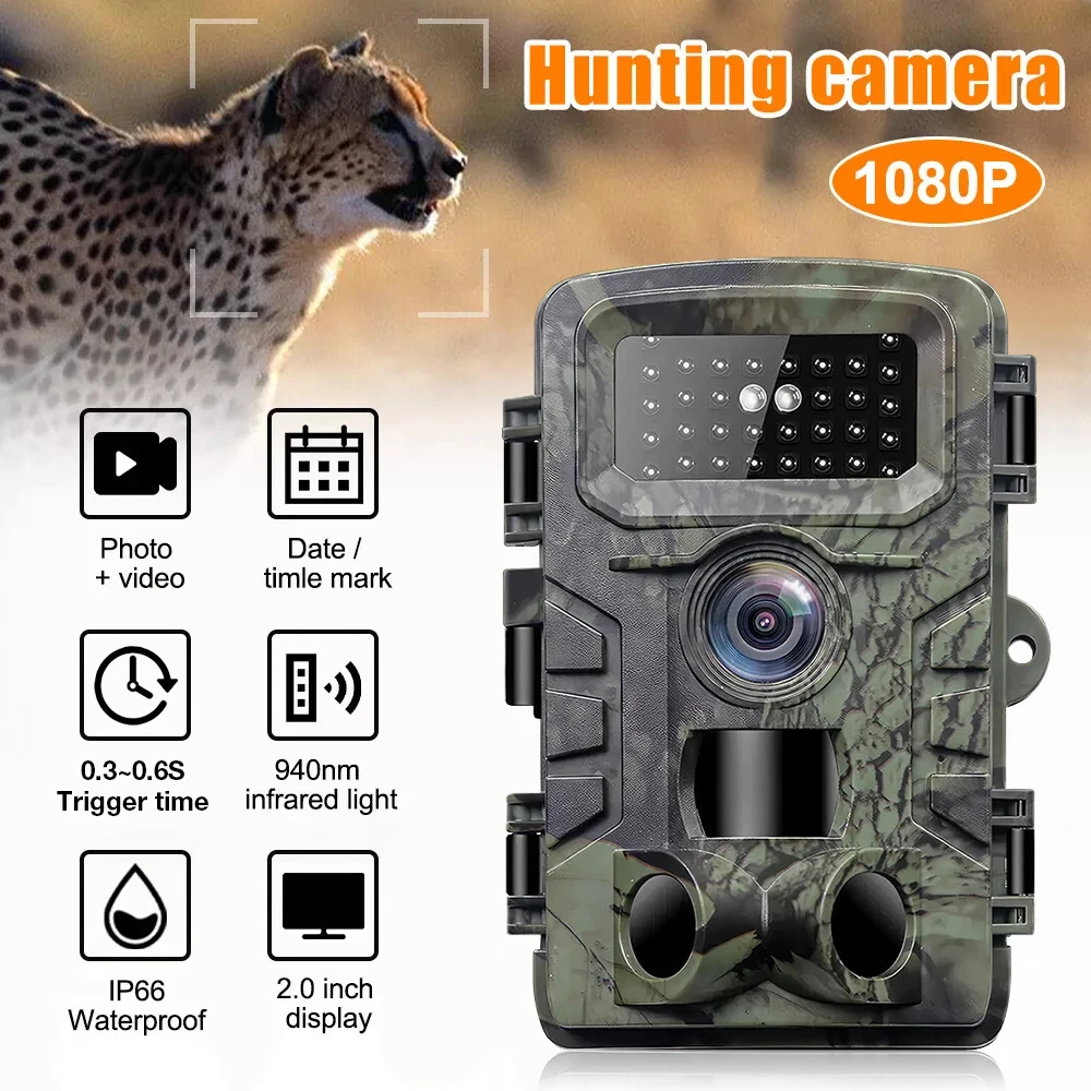 

Hunting Trail Camera 58MP IP66 PR700 HD Game Night Vision Motion Activated Trigger Security Cameras Outdoor Wildlife Photo Traps