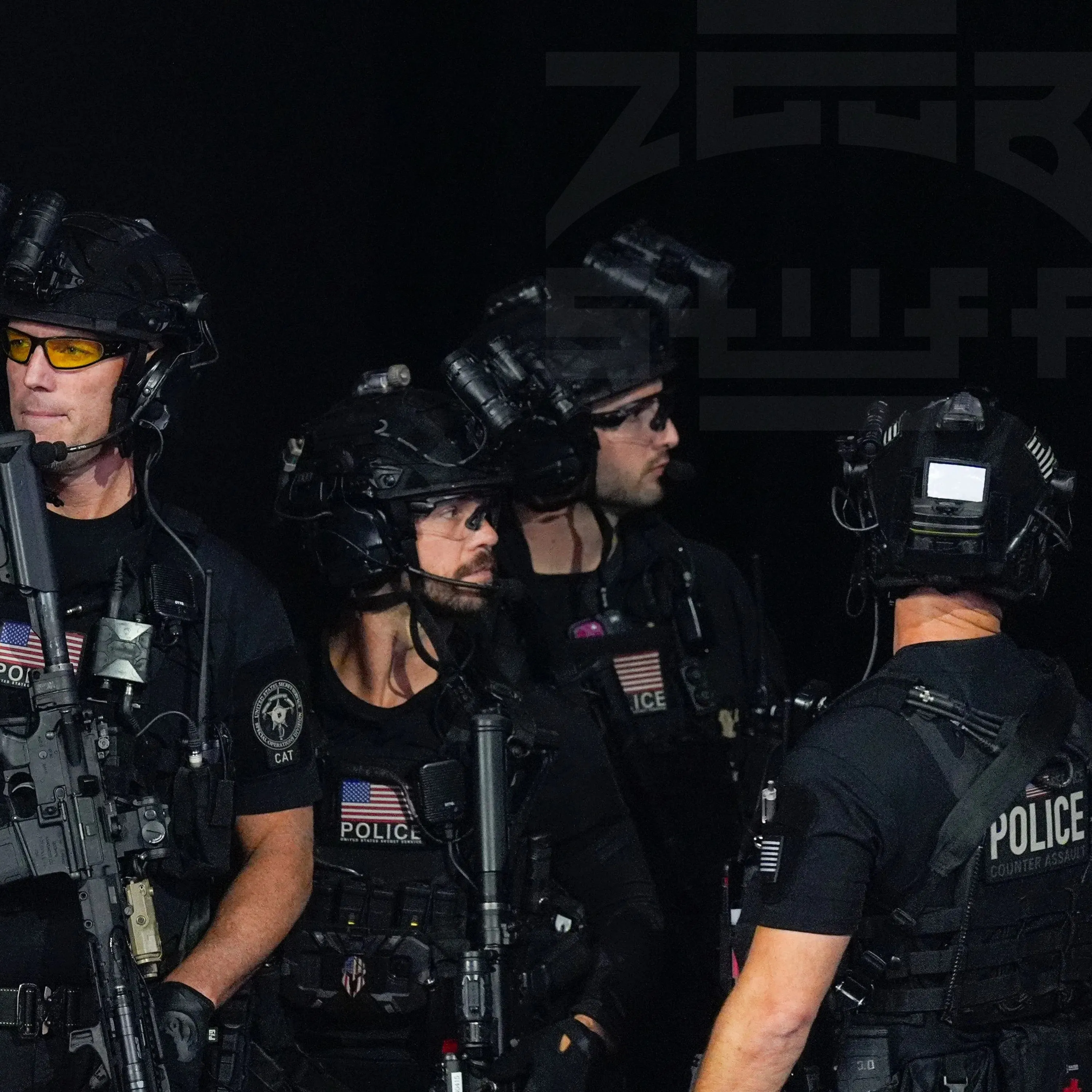 The New PVC Velcro Identification Large Cap of The Secret Service Anti-Terrorism Unit