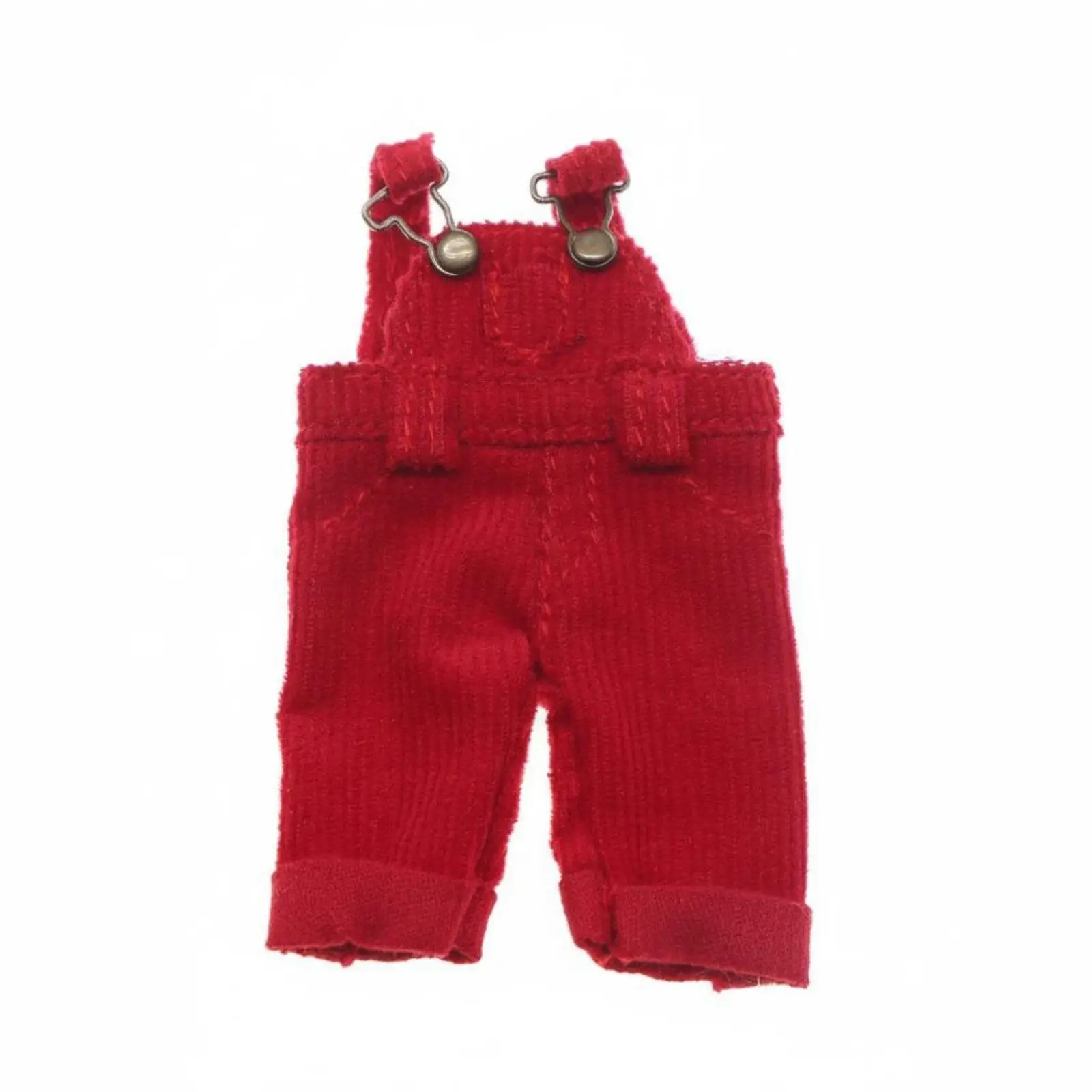 Doll Overalls Versatile Styling Cute Doll Clothing Plush Cloth Pants for Dolls House Miniatures Scene Decor