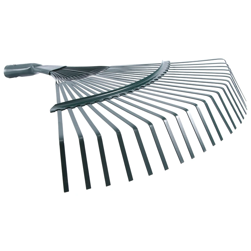 

ABSF 42Cm Steel Fan Rake Head Replacement Heavy Rake Head For Garden Grass Patio Leaves Leaf Lawn 22 Tooth