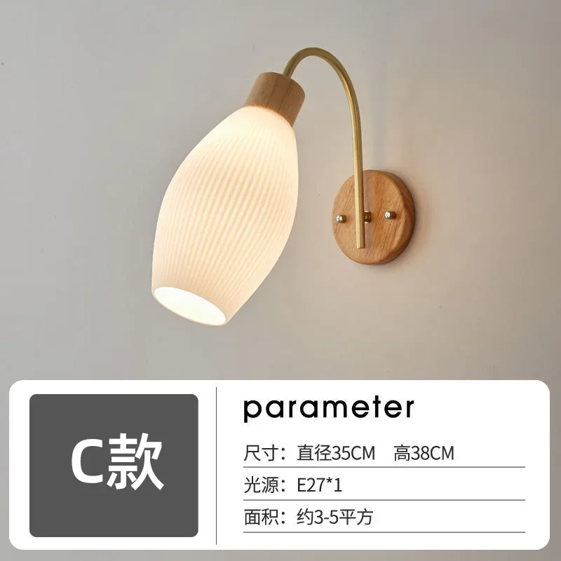 Wall Lamps Mirror Lights for Living Room Bedroom Solid Wood Corridor Lighting Fixtures Nordic Modern Home Decor Loft Luminaria