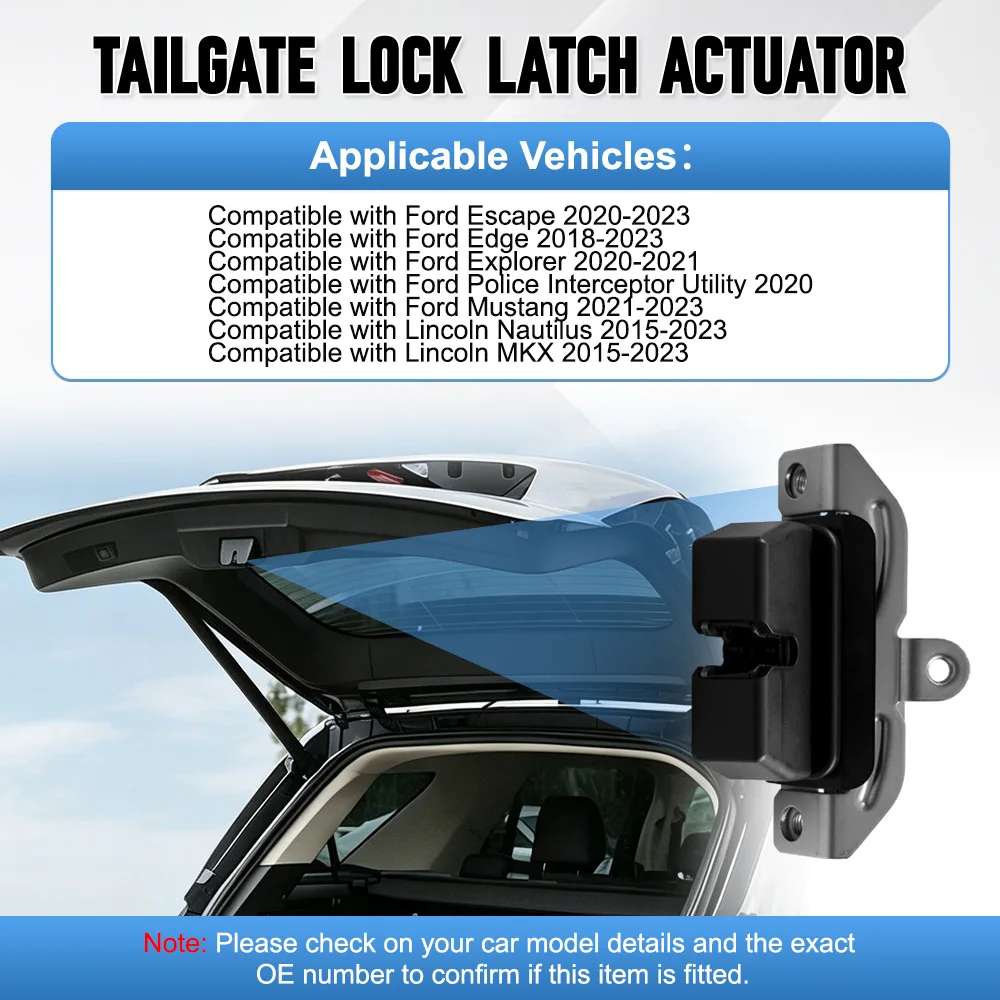 Rear Trunk Door Lock Latch Actuator Tailgate FA1Z-7443150-C GJ5Z7443150A For Ford Escape Edge Explorer Lincoln Nautilus MKX