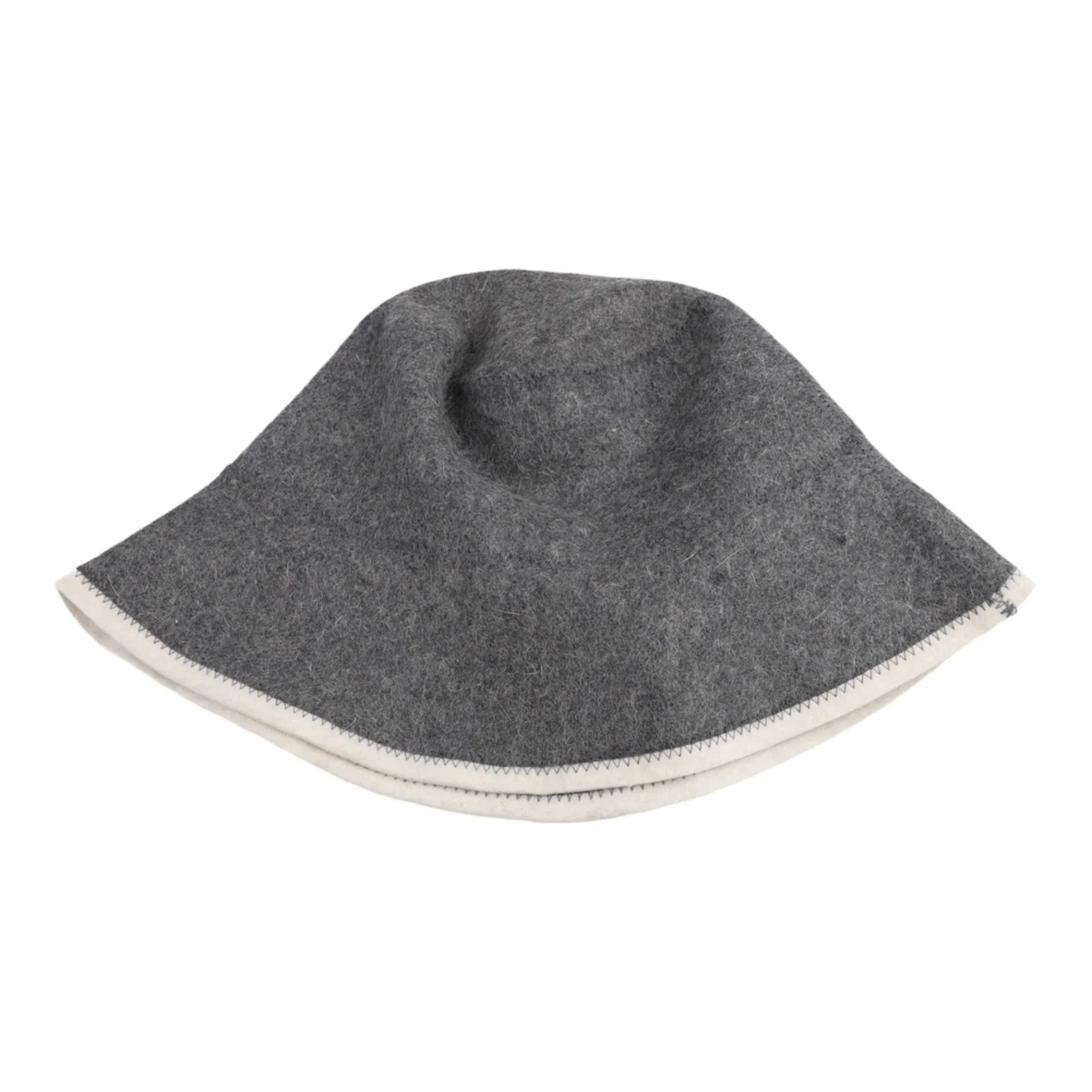 Sauna Heat Insulating Wool Felt Hat Absorbent Fisherman Style Cap Designed To Hair And Head From High Temperatures