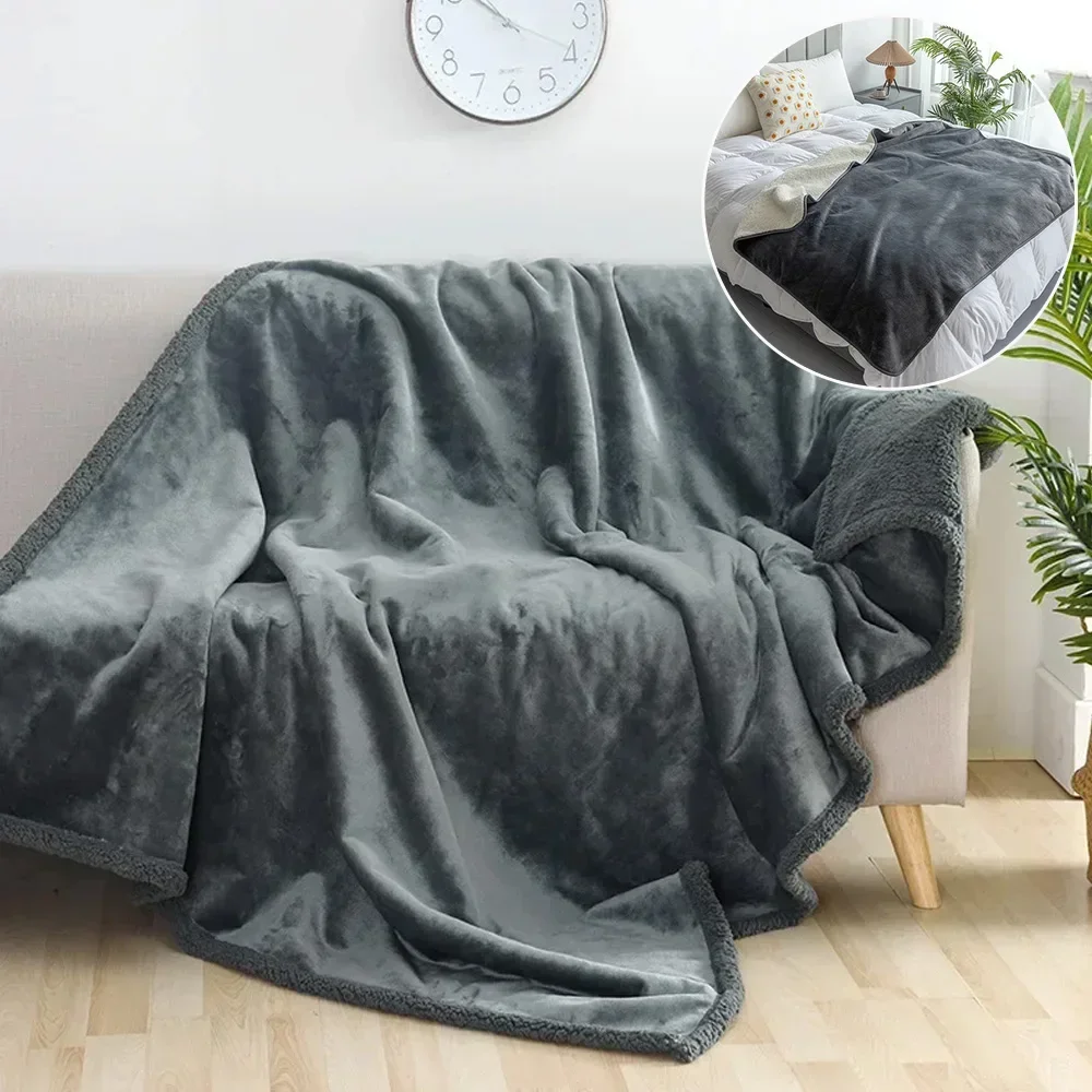 Waterproof Pet Blanket Liquid Pee Proof Dog Blanket Bed Couch, Flannel Fleece Furniture Protector Cover/blankets for beds