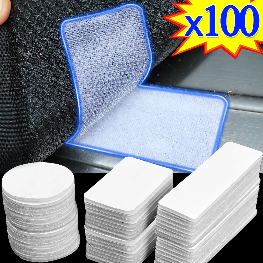 Carpet Fixing Sticker Car Floor Mat Fixed Patches Double Sided Self-Adhesive Sofa Carpet Non-slip Sticker Adhesive Fastener Tape