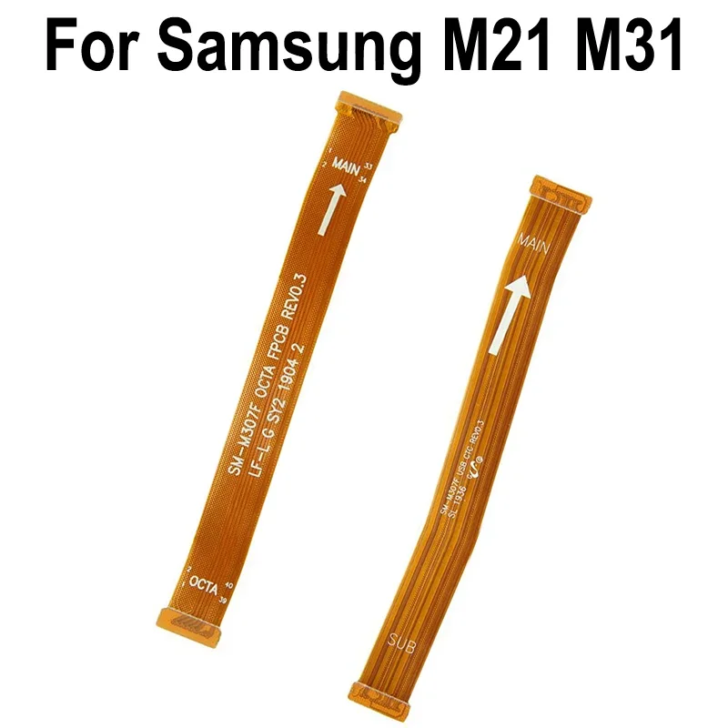 Разъем ЖК-дисплея, гибкий кабель для Samsung Galaxy M21 M31 M215 M315, разъем основной платы материнской платы, замена гибкого кабеля