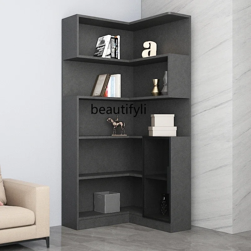 Modern Minimalist Corner Cabinet Living Room Corner Storage Corner Cabinet Wine Cabinet  Bedroom  Storage